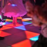 MINSTREL COURT LONG GALLERY BRIDE ON LIGHT UP DANCE FLOOR