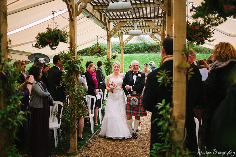 Minstrel Court lake Wedding Pavilion -walking down the Aisle