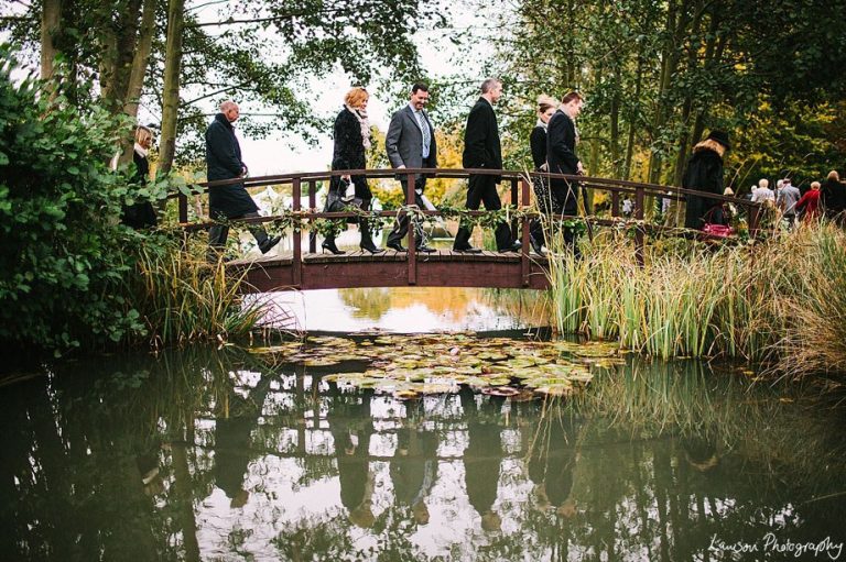 Minstrel Court lake Wedding Pavilion Monet Bridge