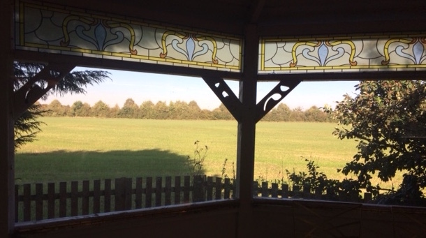 Minstrel Court Wedding Meadow Chapel - the view from the Ceremony