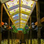 Minstrel Court Wedding Meadow Chapel - the stained glass ceiling