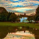 Minstrel Court Wedding - clouds over the lake