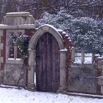 Minstrel Court Wedding - the folly in winter