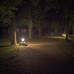 Minstrel Court Wedding - the summerhouse at night