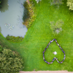 Minstrel Court Weddings - A heart from the air