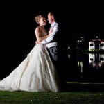 Minstrel Court Weddings - Bride and Groom at Night