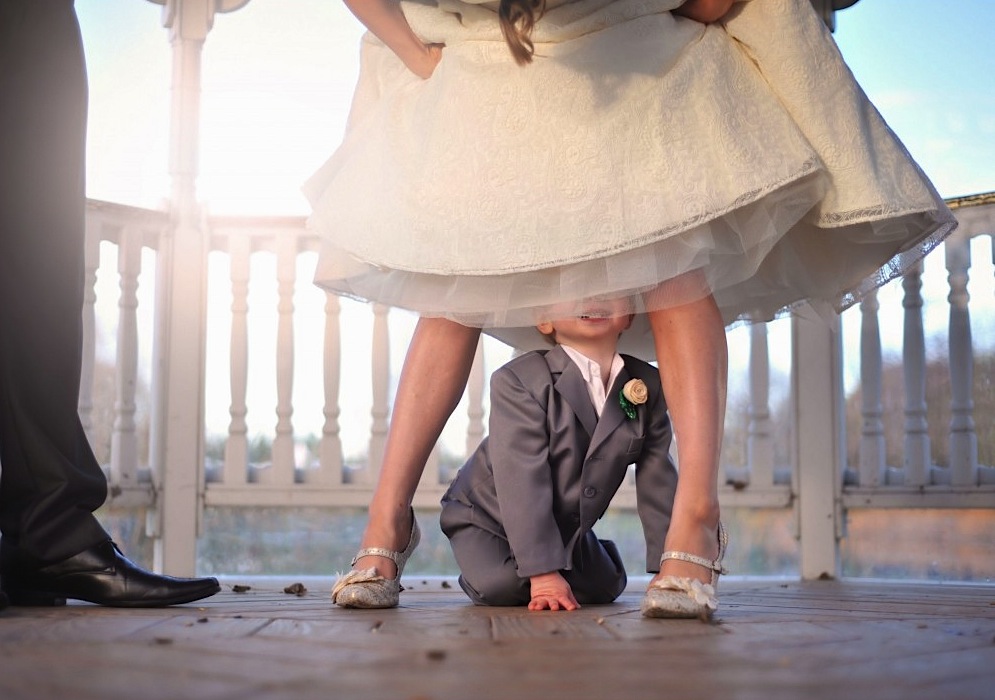 Minstrel Court Weddings - Brides dress on the Island