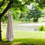 Minstrel Court Weddings - The dress over the lake