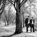 Minstrel Court Wedding Venue - Groom in winter