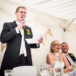 Minstrel Court Wedding Venue - Speeches in the Marquee