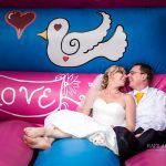 Minstrel Court Wedding Venue - relaxing on the bouncy castle